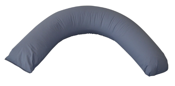 Coussin de positionnement demi-lune microfibre