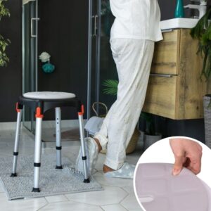 Assise souple ronde pour tabouret de douche Capri