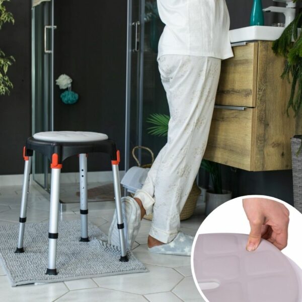 Assise souple ronde pour tabouret de douche Capri – Image 3