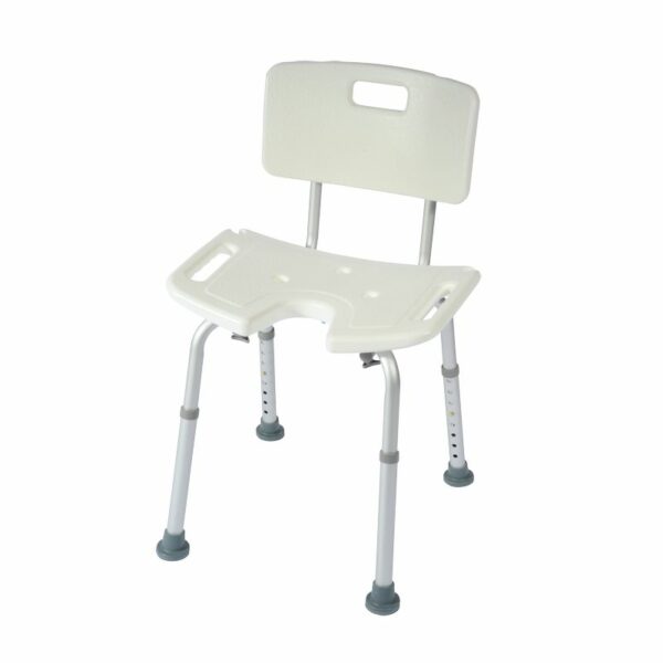 Chaise de douche Bora blanche – Image 2