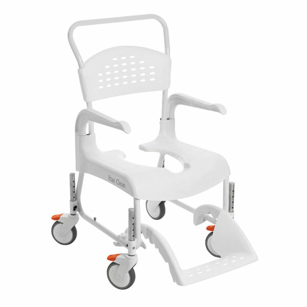 Chaise de douche à roulettes Clean 55cm/2 freins