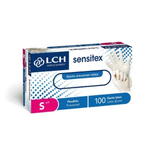 Gants Sensitex en latex poudré non stérile