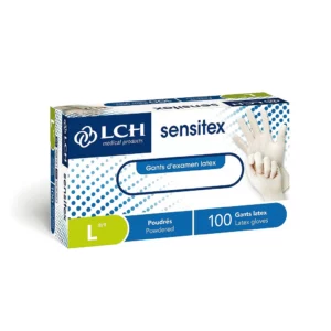 Gants Sensitex en latex poudré non stérile