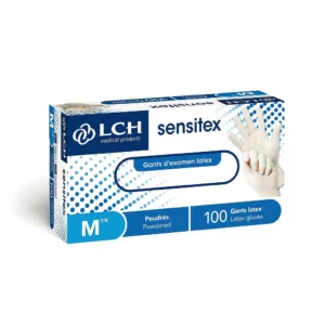 Gants Sensitex en latex poudré non stérile