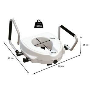 Rehausse WC avec Accoudoirs Primo