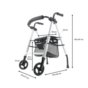 Rollator 2 roues avec siege Neo Classic