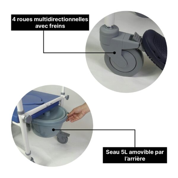 Chaise de Douche / WC Aston – Image 7
