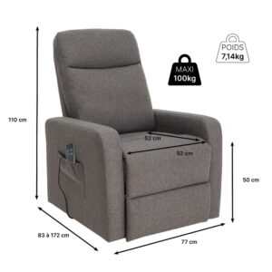 Fauteuil releveur électrique Mint (2 moteurs)