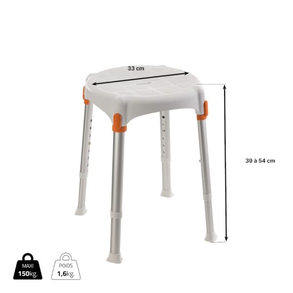 Tabouret de Douche Capri Rond – Image 2