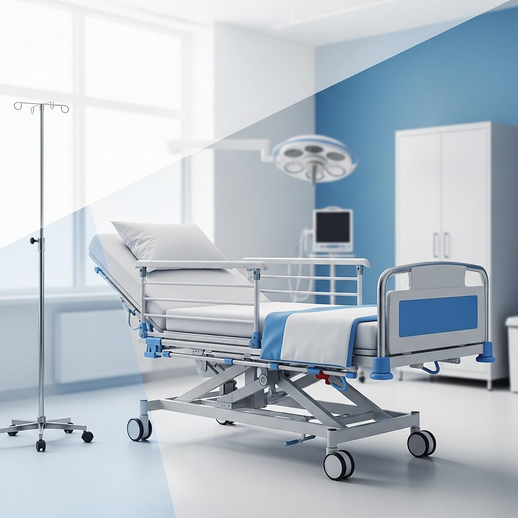 Illustration immersive du sujet : lit médicalisé remboursé sécu