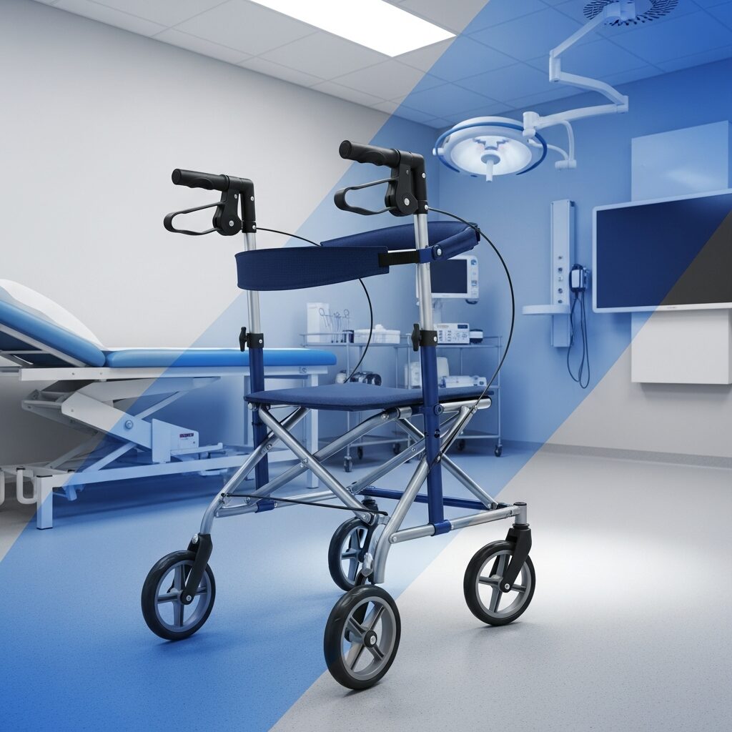 Illustration immersive du sujet : rollator pour voyager