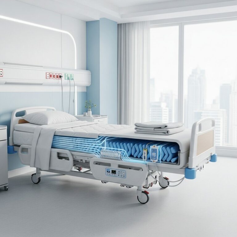 Illustration immersive du sujet : matelas anti-escarres