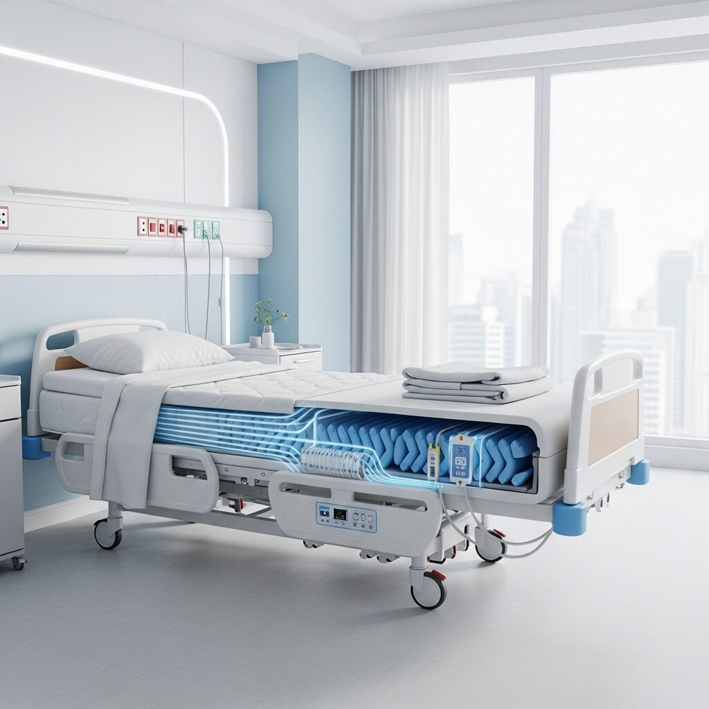 Illustration immersive du sujet : matelas anti-escarres