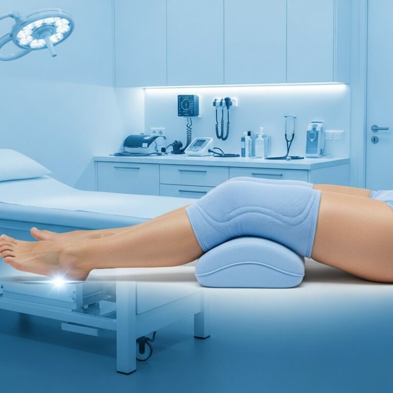 Illustration immersive du sujet : coussin entre les jambes