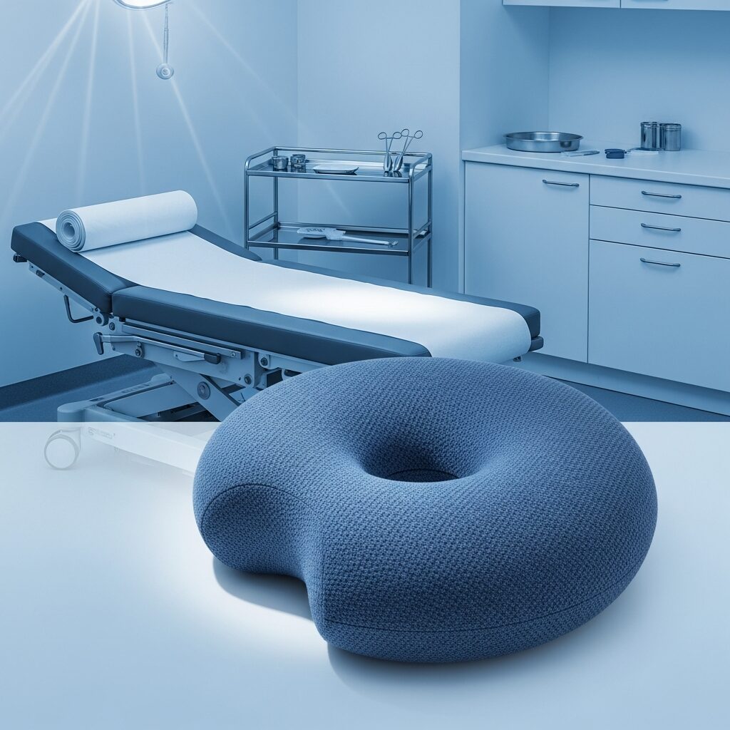Illustration immersive du sujet : coussin hémorroïdes