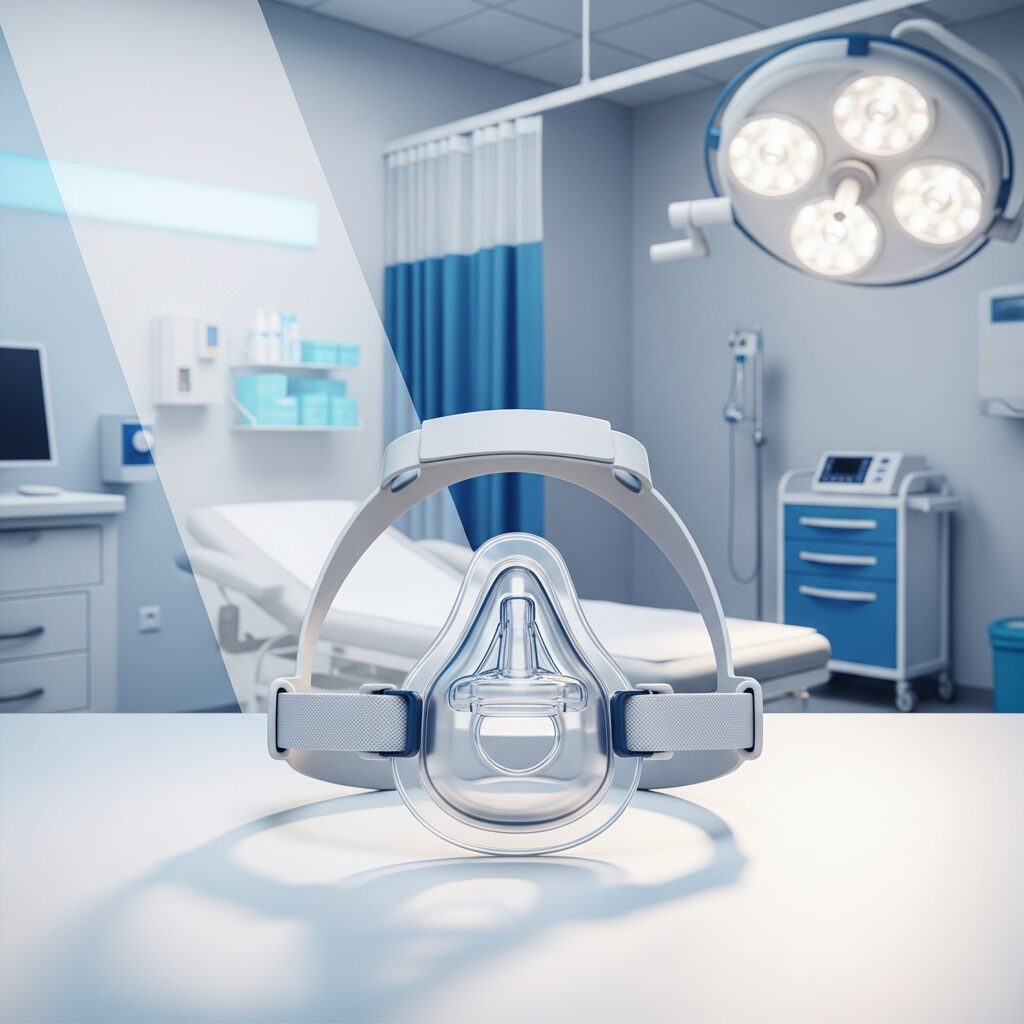 Illustration immersive du sujet : effets secondaires machine apnée sommeil
