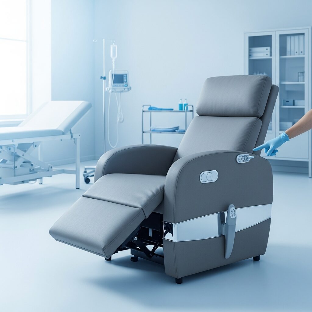 Illustration immersive du sujet : fauteuil relaxation électrique