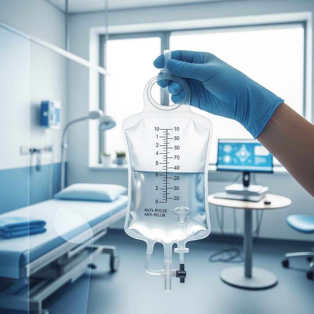 Illustration immersive du sujet : choisir poche urinaire