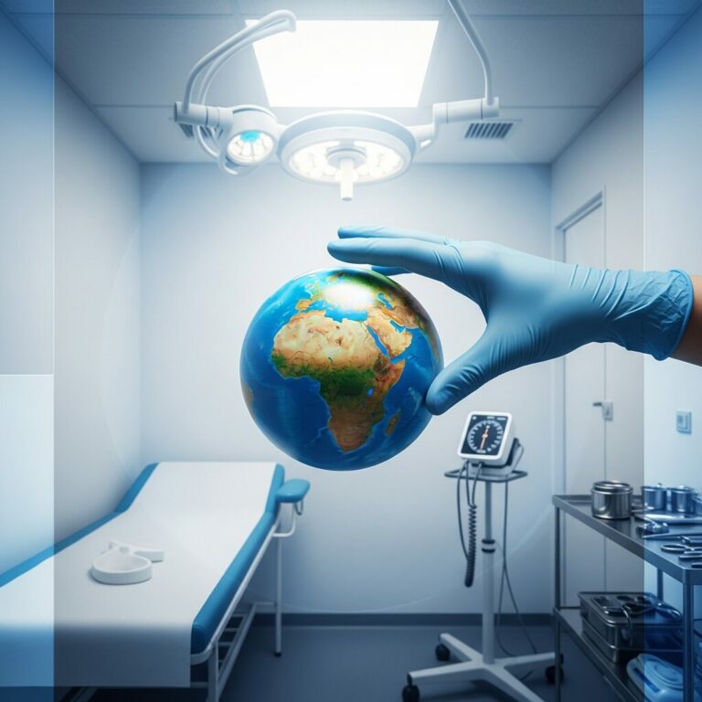 Illustration immersive du sujet : voyager sans vaccin