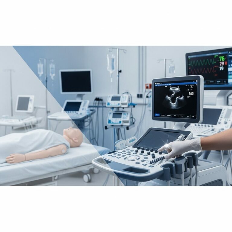 Illustration immersive du sujet : former équipe équipements médicaux