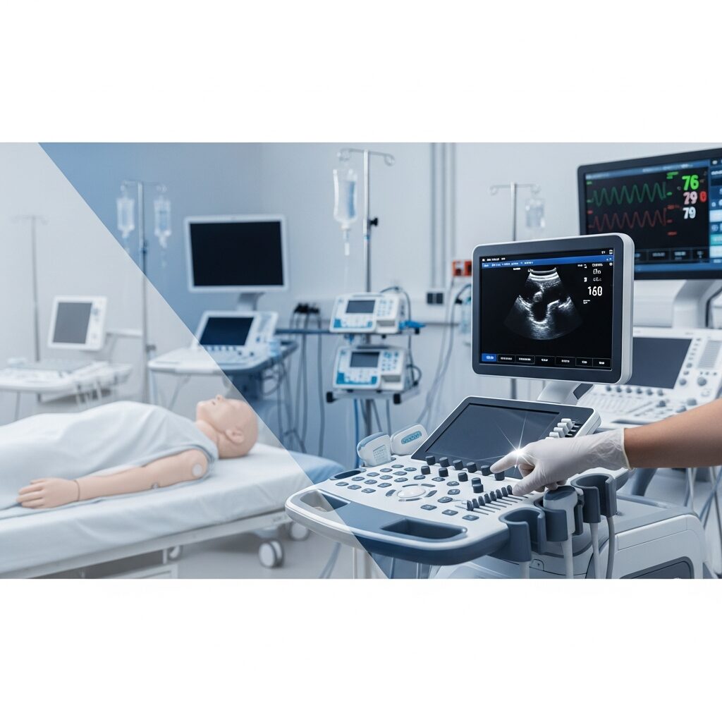 Illustration immersive du sujet : former équipe équipements médicaux