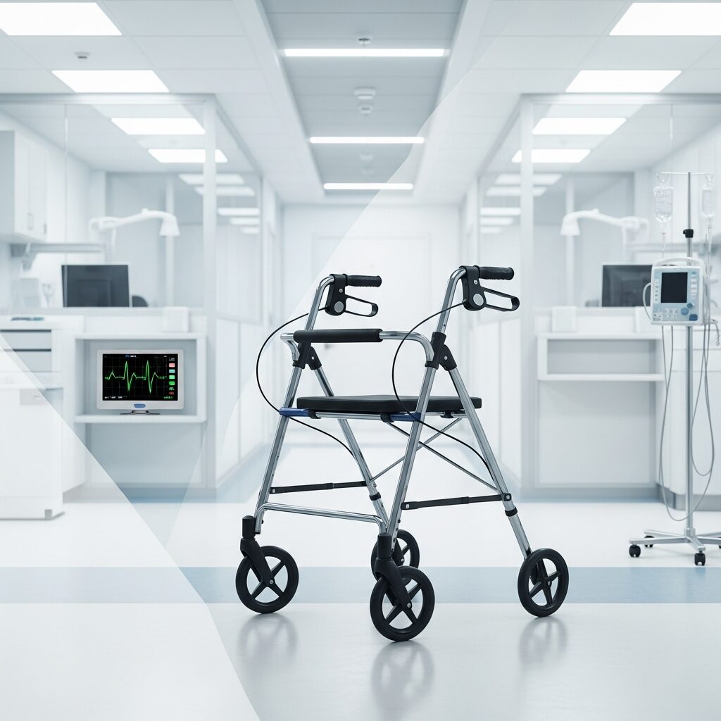 Illustration immersive du sujet : prix déambulateur médical