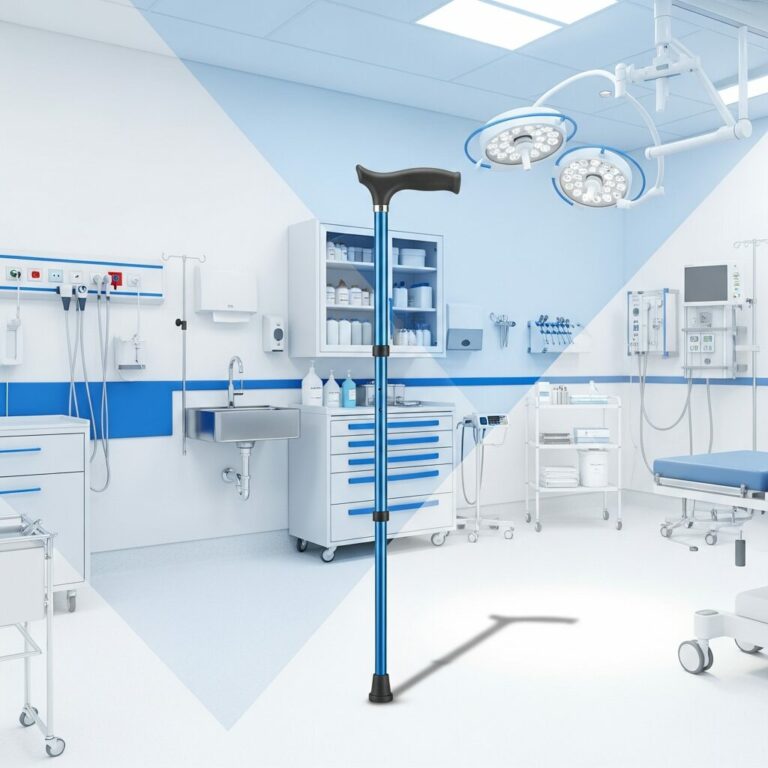 Illustration immersive du sujet : fabricant cannes de marche médicales