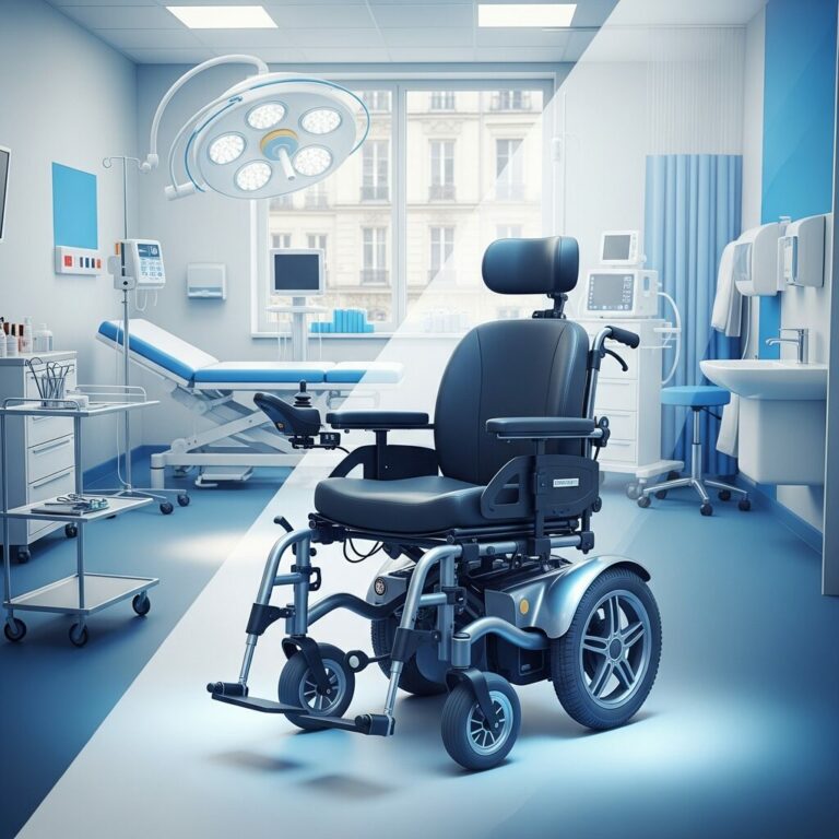 Illustration immersive du sujet : chaise roulante électrique