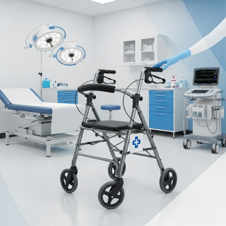 Illustration immersive du sujet : prix déambulateurs médicaux