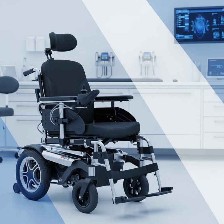 Illustration immersive du sujet : chaise roulante électrique