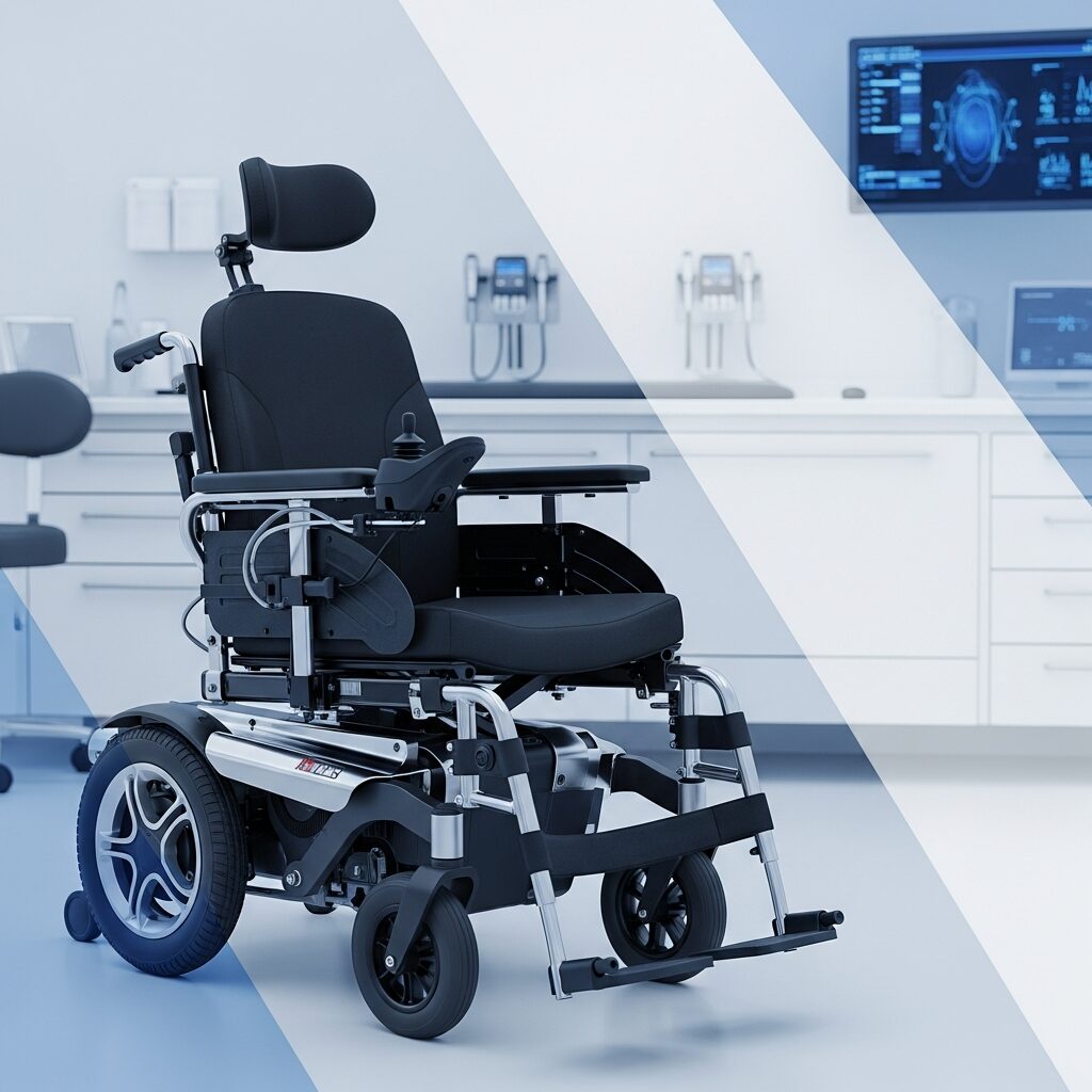 Illustration immersive du sujet : chaise roulante électrique
