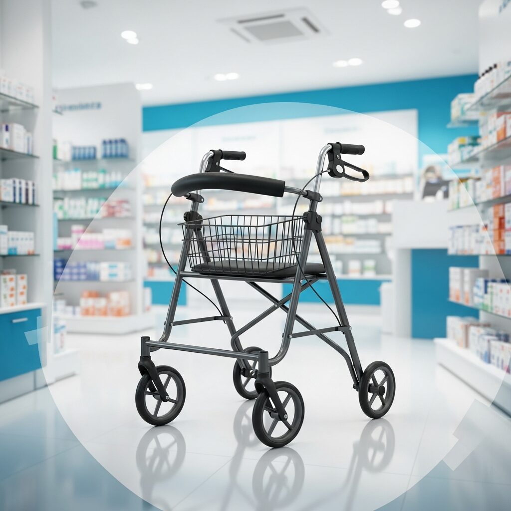 Illustration immersive du sujet : prix rollator 4 roues