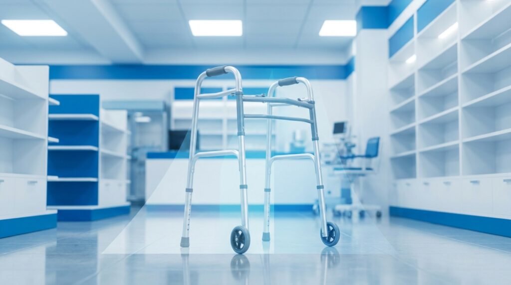 Illustration immersive du sujet : prix déambulateur pharmacie